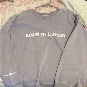 TALENTLESS Lavender Crewneck with Bold Text